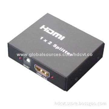 1 x 2 HDMI Splitter, Supports 3D (HDCP) (HDMI 3D), Up to 225MHz Operating Frequency